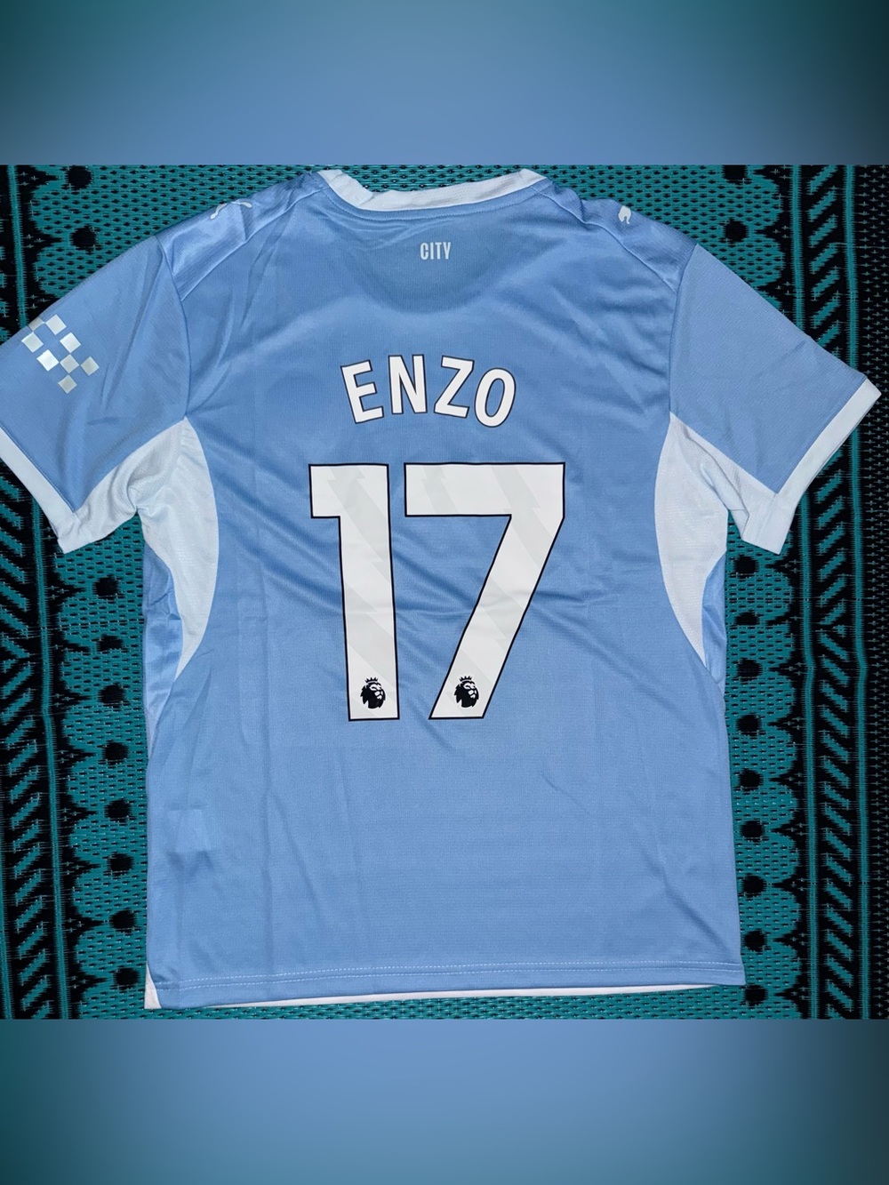 Enzo Fernandez 17 | Manchester City Home Jersey/Kit Fan Version (Medium)